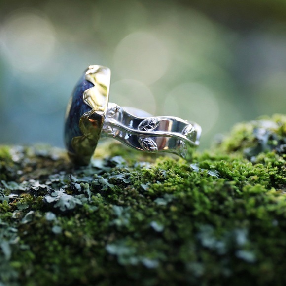 Stunning Shattuckite Silver Ring - Picture 4 of 5